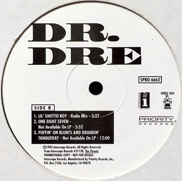 Dr. Dre : Dre Day (12", Single, Promo)