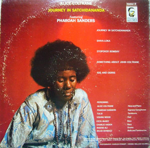 Alice Coltrane Featuring Pharoah Sanders : Journey In Satchidananda (LP, Album, Gat)