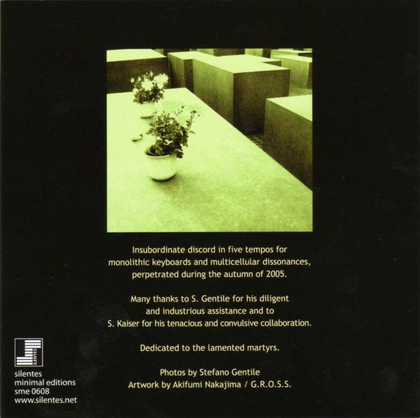 Maurizio Bianchi : The Testamentary Corridor (CD)